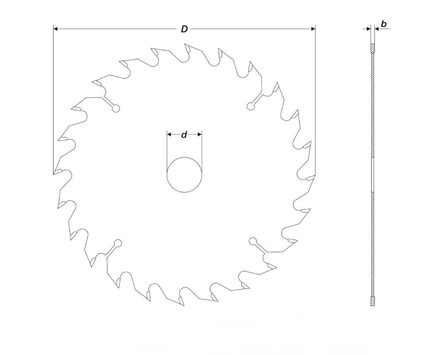 Lame de scie circulaire HM 175 x 3,20 x 32 mm – 36 dents pour scie circulaire à main à bois et plastique – Image 4
